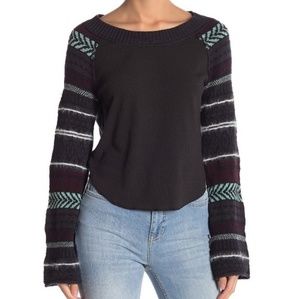 Free People Thermal Flare Long Sleeve Top